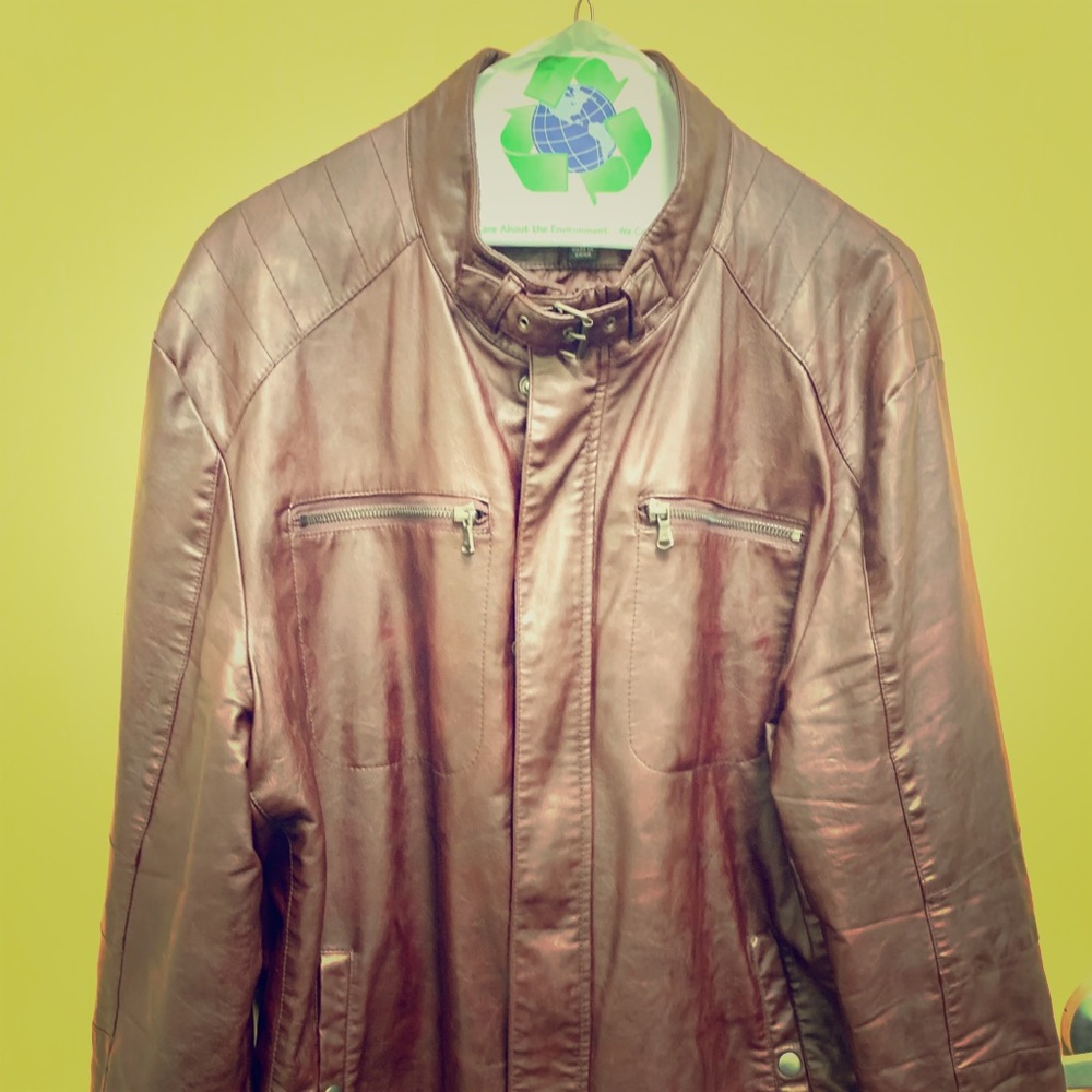 Kenneth Cole Men’s Leather Jacket Never Worn